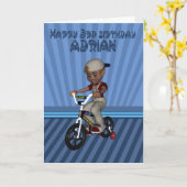 Geburtstag Glückwunsch, Adrian, Grandson Karte (Gelbe Blume)