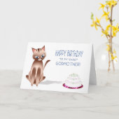 GEBURTSTAG - Godmutter Karte (Gelbe Blume)