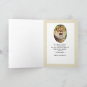 Geburtstag, Godson, Lion Karte (Innenseite)