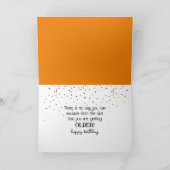 Geburtstag Goldfish springt aus Fishbowl Karte (Innenseite)