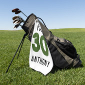 Geburtstag Golfer Funny 30. glücklicher Sohn Par Golfhandtuch (Gras)