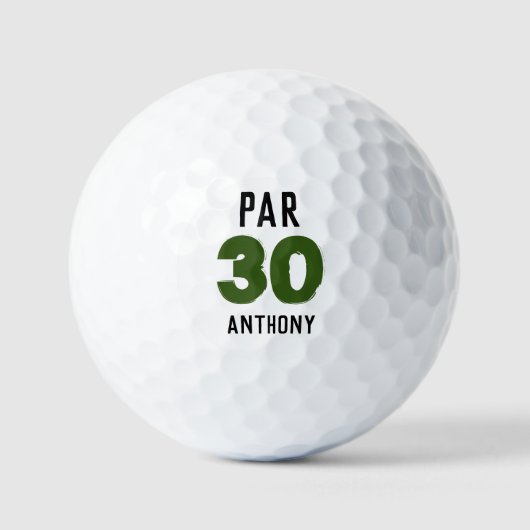 Geburtstag Golfer Funny 30. Party Par 30 Golfball (Vorderseite)