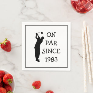 Geburtstag Golfer Funny 40. glücklicher Vater Par Serviette