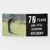 Geburtstag Golfer Funny 70. glücklicher Vater Par  Banner (Horizontal)