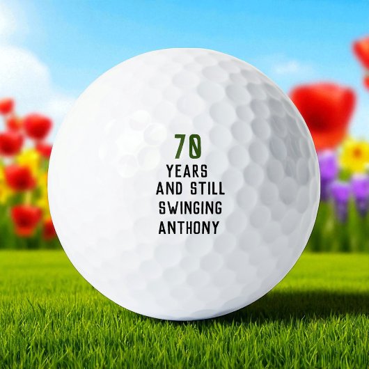 Geburtstag Golfer Funny 70. glücklicher Vater Par Golfball