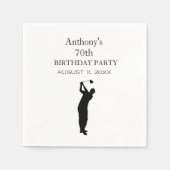 Geburtstag Golfer Funny 70. glücklicher Vater Par Serviette (Vorderseite)
