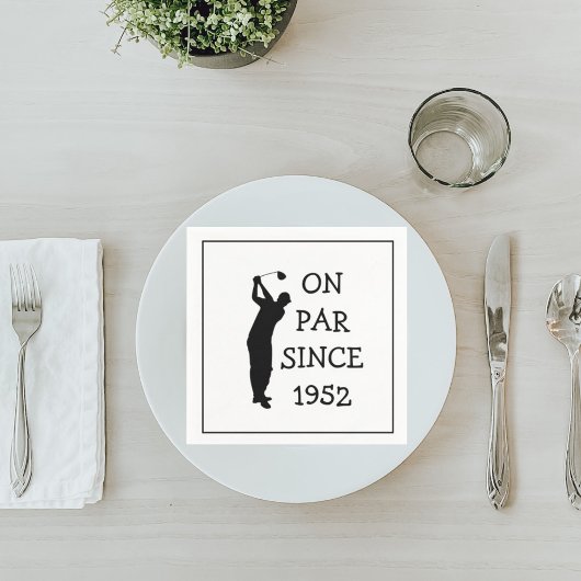 Geburtstag Golfer Funny 70. glücklicher Vater Par Serviette