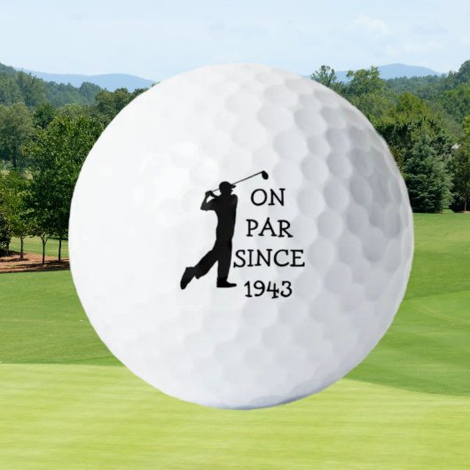 Geburtstag Golfer Funny 80. glücklicher Vater Par Golfball