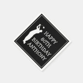 Geburtstag Golfer Funny 80. glücklicher Vater Par Serviette (Ecke)