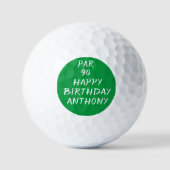 Geburtstag Golfer Funny 90. glücklicher Vater Par Golfball (Vorderseite)