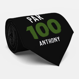 Geburtstag Golfer Grün 100. glücklicher Vater Krawatte