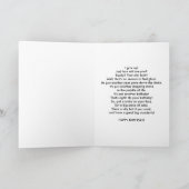 Geburtstag, Gorilla am Schreibtisch Karte (Innenseite)