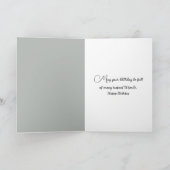 Geburtstag Graffiti Alter Mann geben eine Rose Karte (Innenseite)