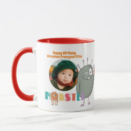 Geburtstag GRANDMA FOTO TASSE KIDS Kleine Monster