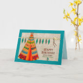 Geburtstag, Grandson, Amerikanische Ureinwohner Te Karte (Gelbe Blume)