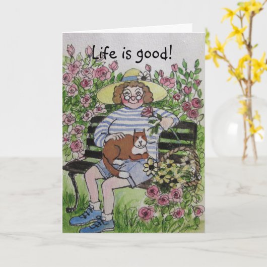 GEBURTSTAG, GREETING CARD KARTE (Gelbe Blume)