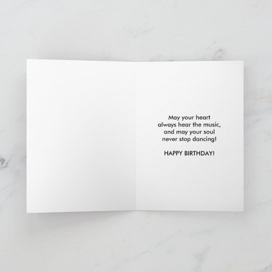 Geburtstag, groß - Enkelin, Ballerina Karte (Innenseite)