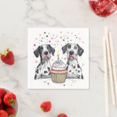 Geburtstag Große Dane Hunde Cupcake Serviette (Beispiel)