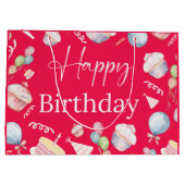 Geburtstag Große Geschenktüte (Rückseite)