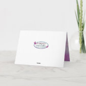 Geburtstag Große Grandtochter Glitzy Butterfly Karte (Rückseite)