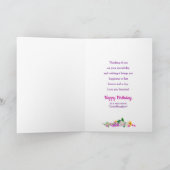 Geburtstag, Großhirn, Blume-Box im Fenster Karte (Innenseite)