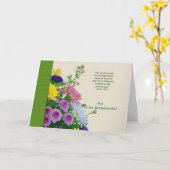 Geburtstag, Großmutter, Blumenstrauß Karte (Gelbe Blume)