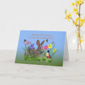 Geburtstag, Großmutter, Sonne, Schmetterlinge Karte (Gelbe Blume)
