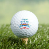 Geburtstag Großpa Golfer Niedliche Herzen Name hin Golfball (Insitu T-Shirt)