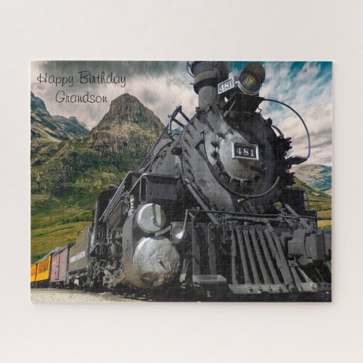 Geburtstag Großvater. Puzzle (Horizontal)