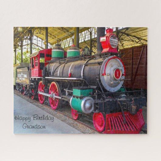 Geburtstag Großvater. Puzzle (Horizontal)