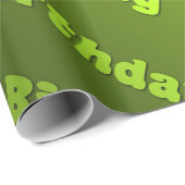 Geburtstag (grün) geschenkpapier (Rolleneckpunkt)