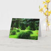 Geburtstag - Grüne Karte (Gelbe Blume)