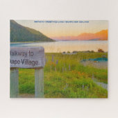 Geburtstag Gruß Lake Tekapo Neuseeland Puzzle (Horizontal)