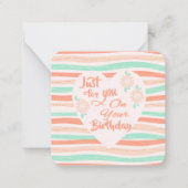 Geburtstag Grüße! Mitteilungskarte (Vorderseite)