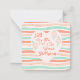 Geburtstag Grüße! Mitteilungskarte