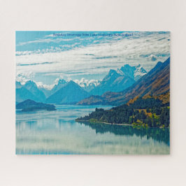 Geburtstag Grüße vom Wakatipu-See, Neuseeland Puzzle