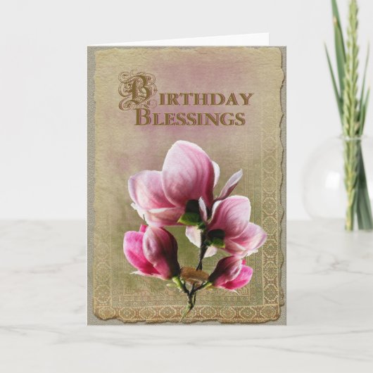 Geburtstag - Grußkarte Feiertagskarte (Vorderseite)