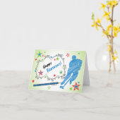 Geburtstag! Grußkarte von Male Scribble Karte (Gelbe Blume)