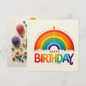 Geburtstag Grußkarten Feiertagskarte (Vorne/Hinten)