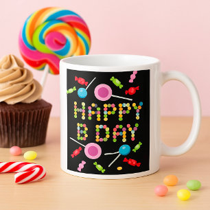Geburtstag Grußkerzen Kaffee Tasse