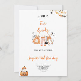 GEBURTSTAG HALLOWEEN GENIESSBARE PARTY VIBE-EINLAD EINLADUNG