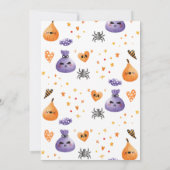 Geburtstag Halloween, Party der Kostüme, Party der Einladung (Rückseite)