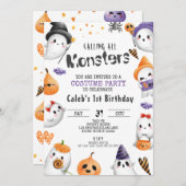 Geburtstag Halloween, Party der Kostüme, Party der Einladung (Vorne/Hinten)