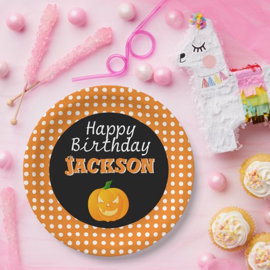Geburtstag-HalloweenpapierTeller Pappteller (Party)