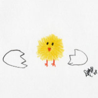 Geburtstag - Happy Hatch Day (Chick Card) Card