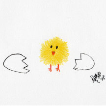 Geburtstag - Happy Hatch Day (Chick Card) Card