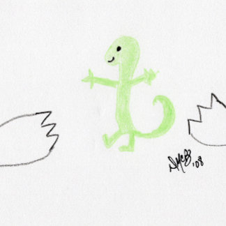 Geburtstag - Happy Hatch Day (lizard) Card Karte