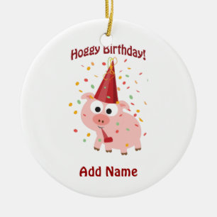 Geburtstag heiß! keramik ornament