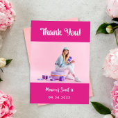 Geburtstag heißen rosa Foto danke Karte