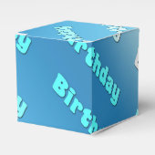 Geburtstag (hellblau) geschenkschachtel (Vorderseite)